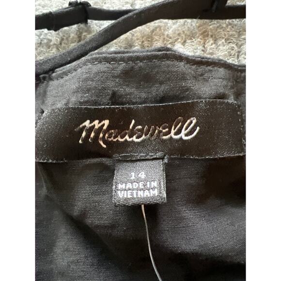 Madewell The Layton Midi Slip Dress – Black – 14 – NWT – NK419 - Picture 6 of 11